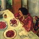 Ida e le fragole a tavola (Marc Chagall)