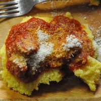 Polenta con sugo di maiale