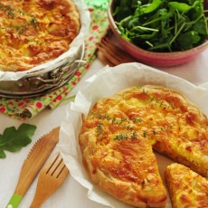 Torta di carote, mele e caprino