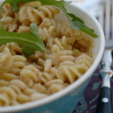 Fusilli alle melanzane e pinoli