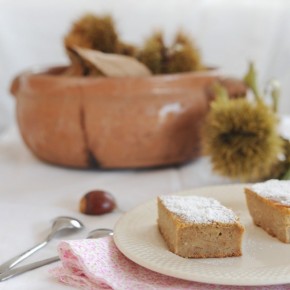 Torta di mele, ricotta e castagne