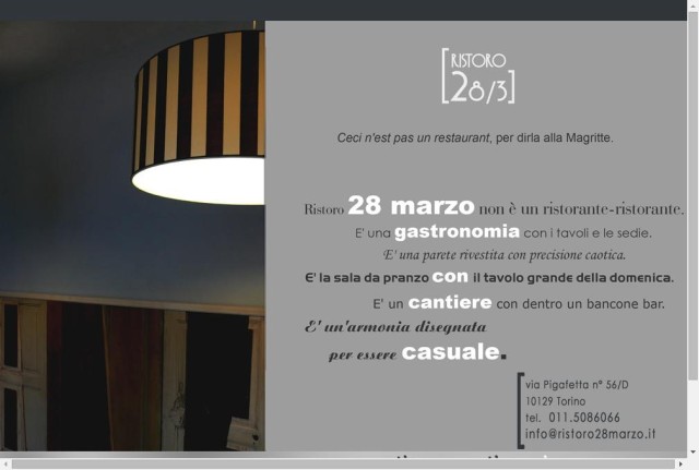 Ristoro 28 marzo