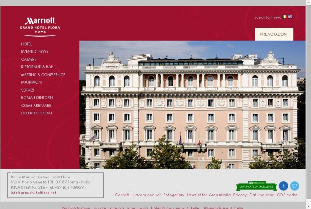 The Cabiria del Rome Marriott Grand Hotel Flora