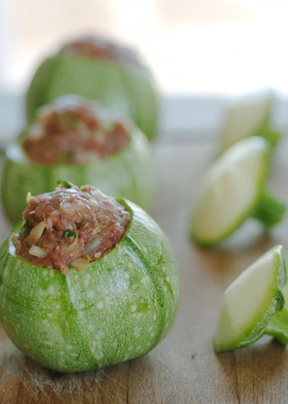 Zucchine tonde ripiene