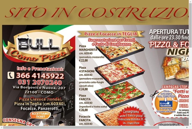 BULL - COMO PIZZA