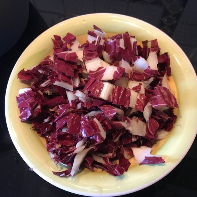 Risotto con radicchio e taleggio