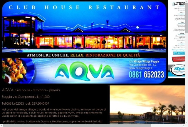 AQVA Club House Ristorante Pizzeria