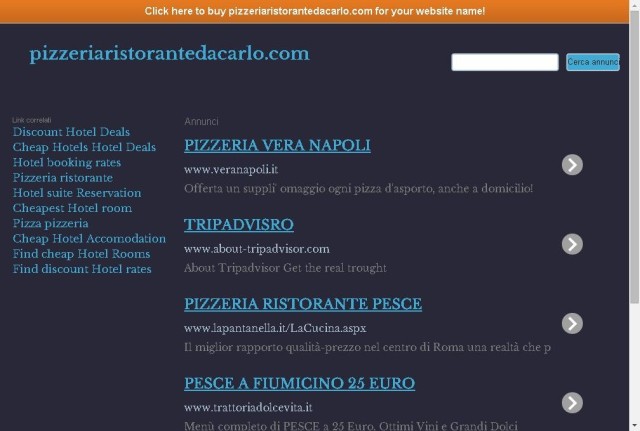 Pizzeria Faine'da Carlo
