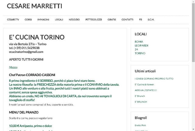 E' Cucina - Cesare Marretti