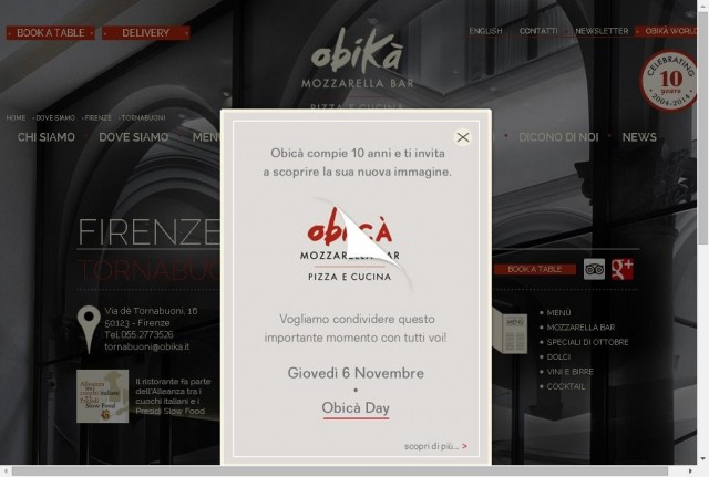 Obika Mozzarella Bar, Tornabuoni