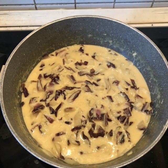 Risotto con radicchio e taleggio