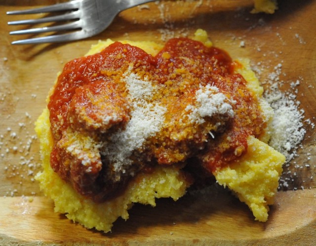 Polenta con sugo di maiale