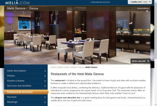 Hotel Melia Genoa