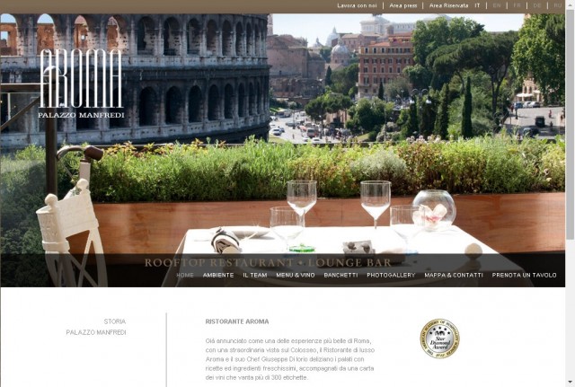 Ristorante Aroma at Palazzo Manfredi