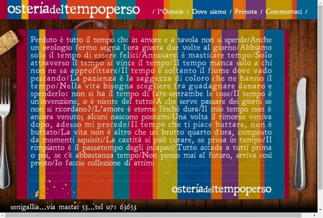 Osteria del tempo perso