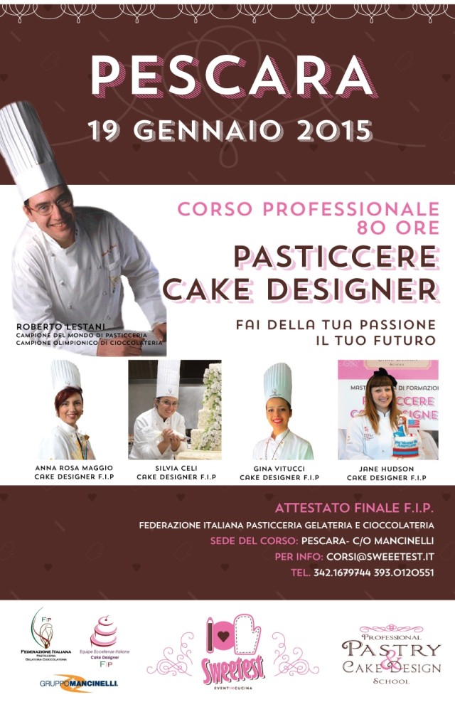 Corso cake design professionale per Pasticcere