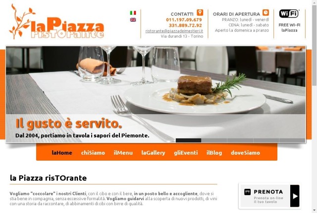 risTOrante laPiazza - Piazza del Mestieri