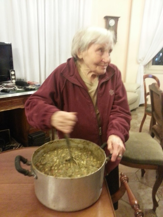 Nonna Leo, minestrone col pesto