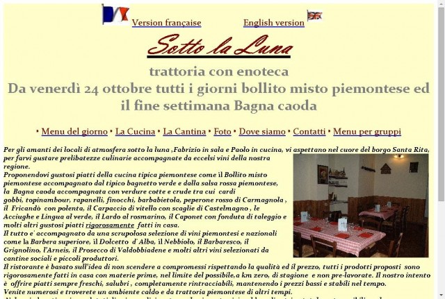 Trattoria Sotto La Luna