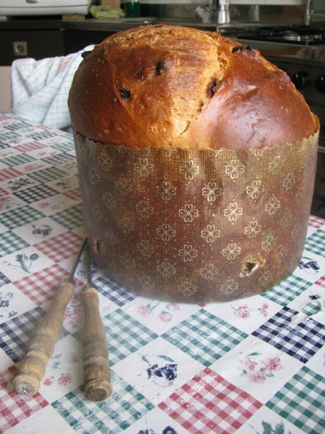 Panettone con impasto a mano