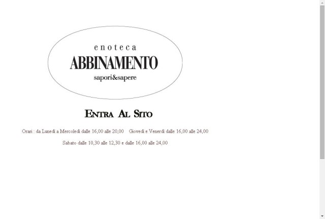 Enoteca Abbinamento
