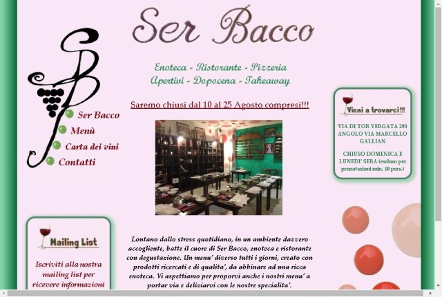 Ser Bacco