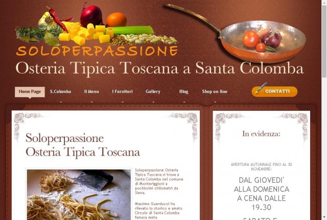 Soloperpassione osteria tipica toscana