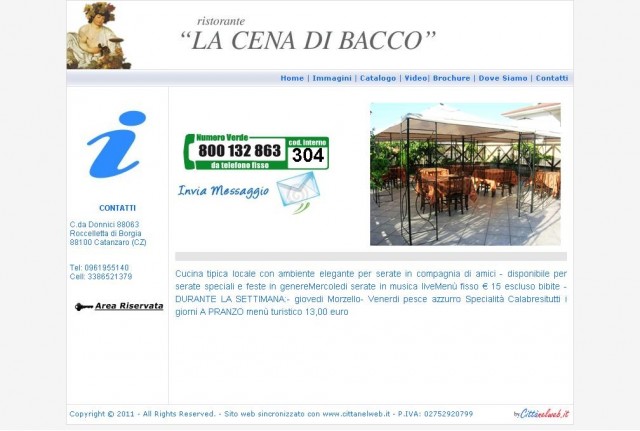 La Cena di Bacco