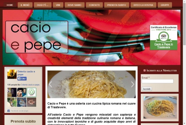 Cacio e Pepe in Trastevere