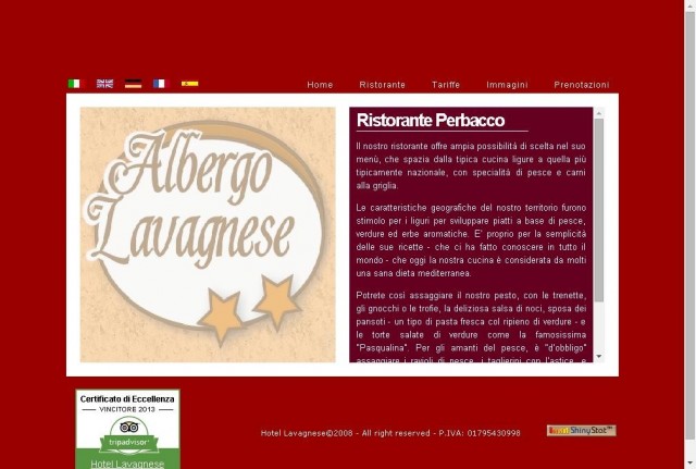 Ristorante Perbacco de Hotel Lavagnese