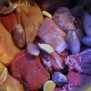 Carne in pentola con scalogno e aglio